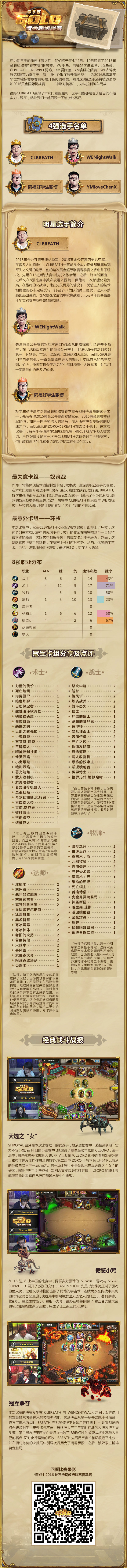 一张长图带你了解 黄金超级联赛春季赛