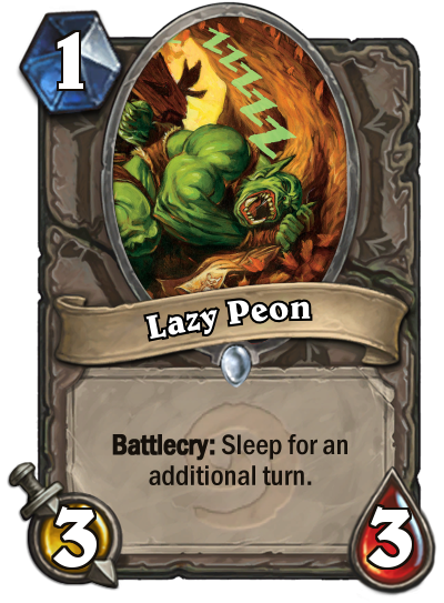 1. Lazy Peon